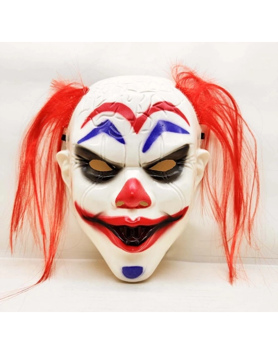 Kızıl Saçlı Joker Palyaço Maskesi