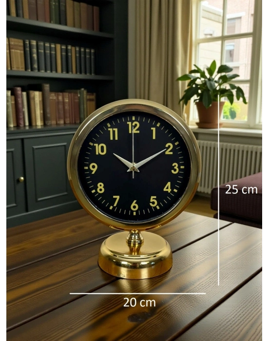 ® Klas Gold 25 x 20 Cm Metal Masa Saati