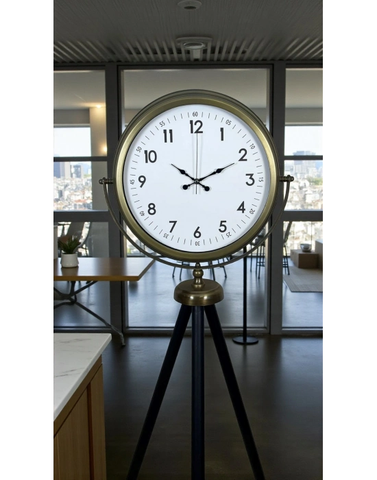 ® Klasik Eskitme Tripod Ayaklı Saat