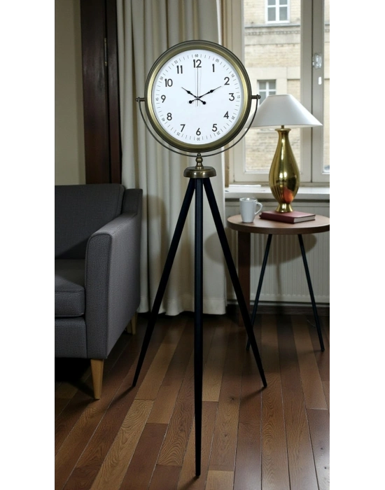 ® Klasik Eskitme Tripod Ayaklı Saat
