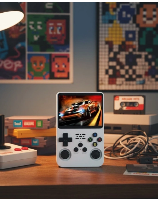 ® Klasik Oyun Konsolu 64 Bit İşlemci ve Çift Kart Girişi Özellikli