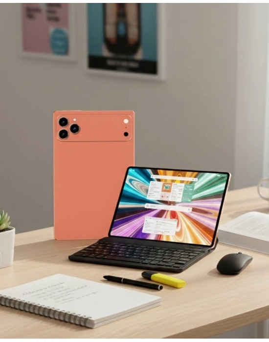 ® Klavyeli Android Tablet Geniş Hafıza Seçenekleri ve IPS Ekran