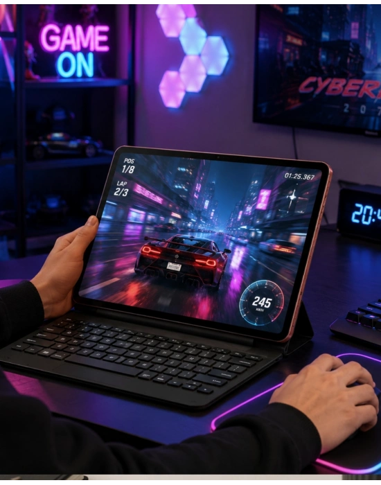 Klavyeli Tablet Bilgisayar Seti Dokunmatik Kalem ve Kılıf Destekli