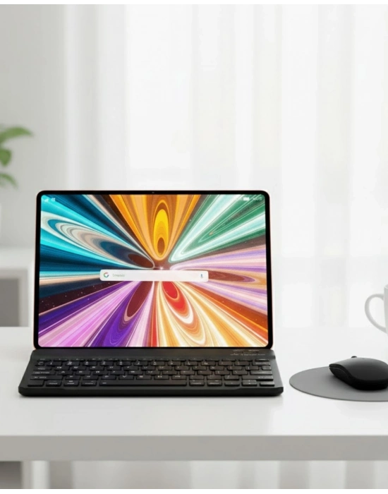 ® Klavyeli Tablet PC Kalem Kılıf ve Ekran Koruyucu Hediyeli Android Set