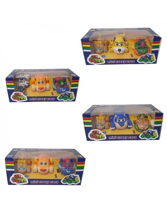 KLC017 - CRAZY CARTIN 4LÜ ARAÇ KUTULU