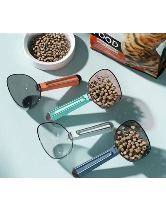 Klipsli Ölçekli Kedi Köpek Mama Küreği