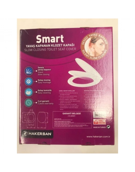 Klozet Kapağı Hakersan Smart Yavaş Kapanan YuvarlakTip