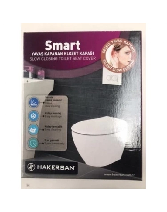 Klozet Kapağı Hakersan Smart Yavaş Kapanan YuvarlakTip