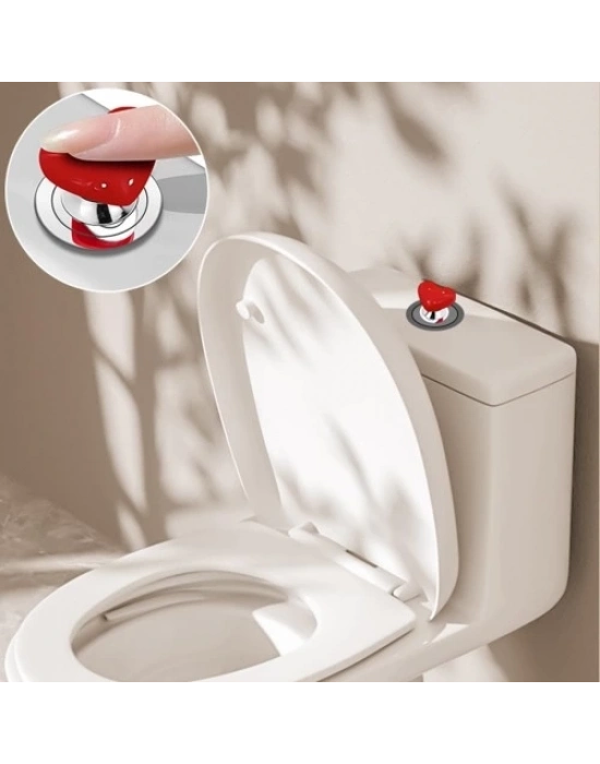 Klozet Sifon Tuşu Kalp Tasarımlı