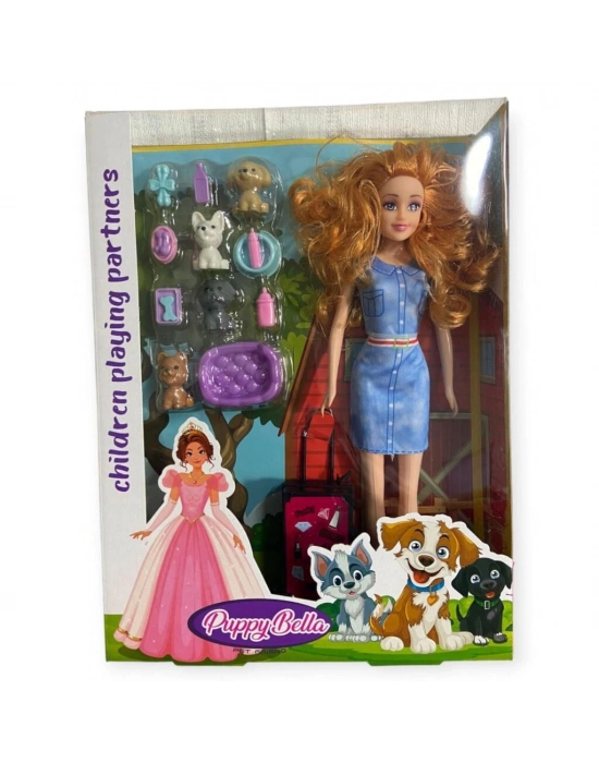 KMB-927 - MİNİ KÖPEK BAKIM SETİ AKSESUARLI BEBEK