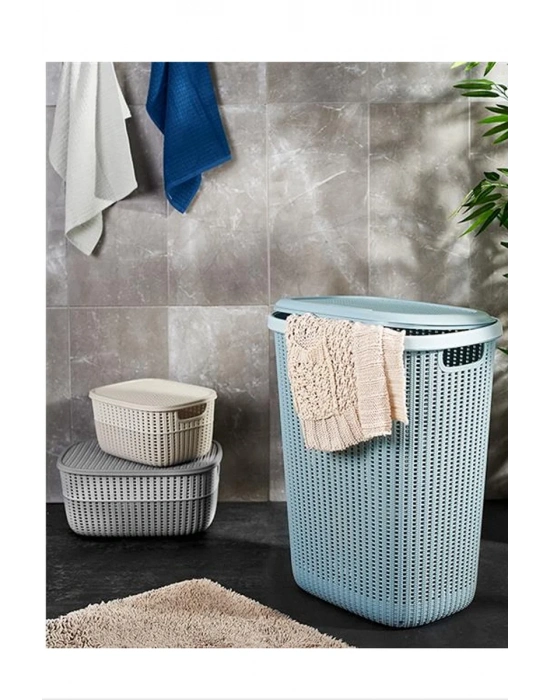 Knitty Örgü Çamaşır Sepeti 57 lt Royaleks-G654
