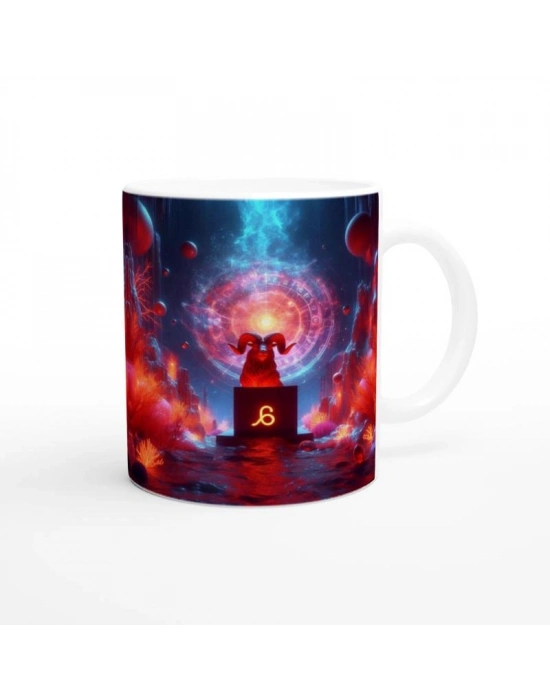 Koç Burcu Baskılı Kahve Kupası - Astral Denizaltı Dünyası Vs2