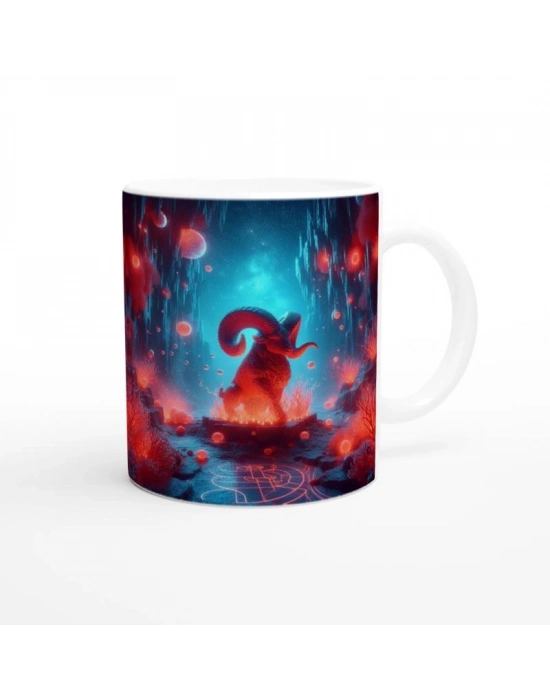 Koç Burcu Baskılı Kahve Kupası - Astral Denizaltı Dünyası Vs3