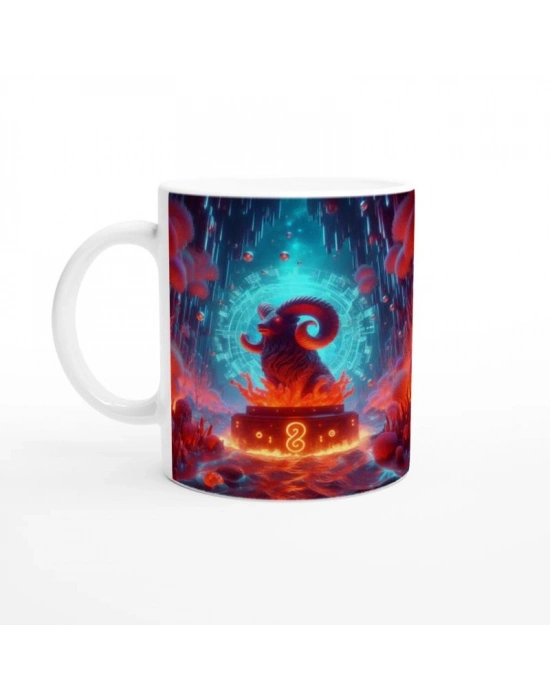 Koç Burcu Baskılı Kahve Kupası - Astral Denizaltı Dünyası Vs4