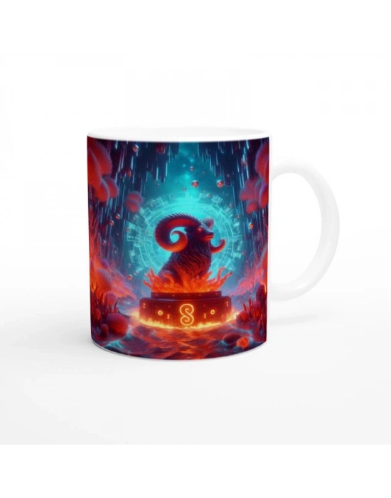 Koç Burcu Baskılı Kahve Kupası - Astral Denizaltı Dünyası Vs4