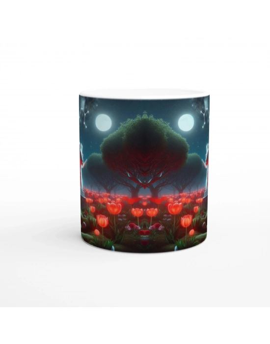 Koç Burcu Baskılı Kahve Kupası - Ay ışığında Zodyak Bahçesi Vs1