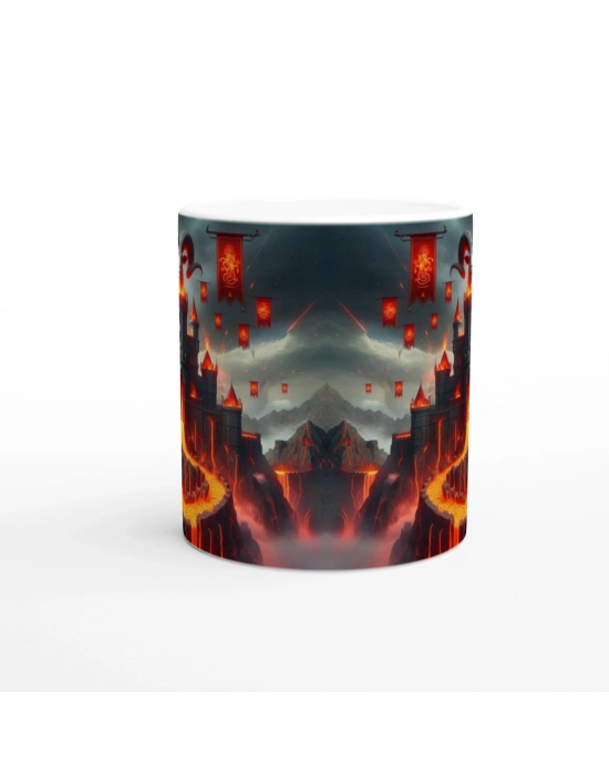 Koç Burcu Baskılı Kahve Kupası - Burçlar Krallığı Şatosu Vs2