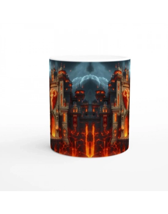 Koç Burcu Baskılı Kahve Kupası - Burçlar Krallığı Şatosu Vs3