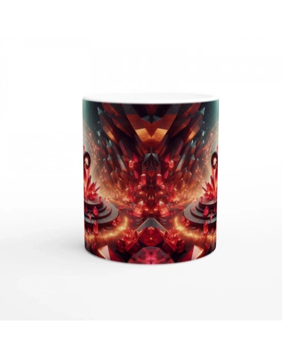 Koç Burcu Baskılı Kahve Kupası - Büyülü Kristal Mağarası Temalı Vs3