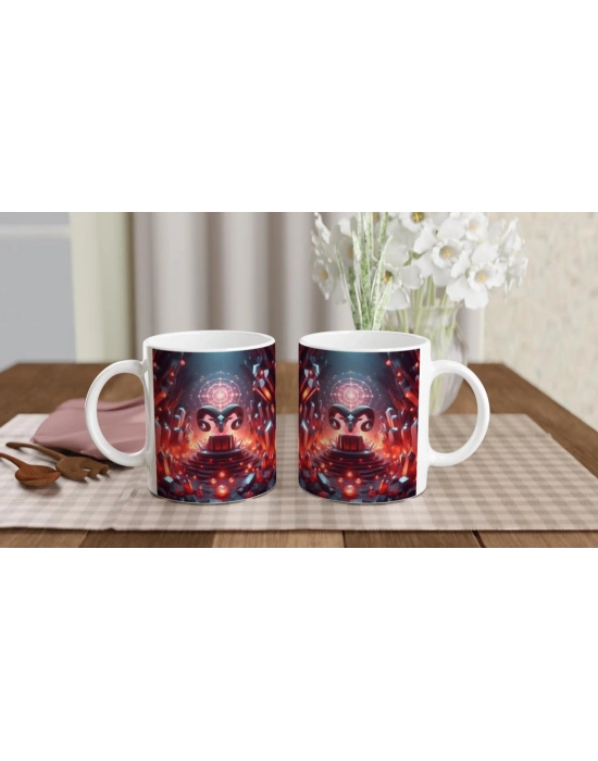 Koç Burcu Baskılı Kahve Kupası - Büyülü Kristal Mağarası Temalı Vs4