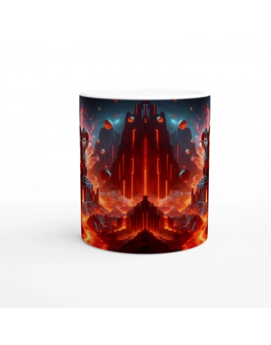 Koç Burcu Baskılı Kahve Kupası - Elementsel Doğa Krallığı Temalı Vs1