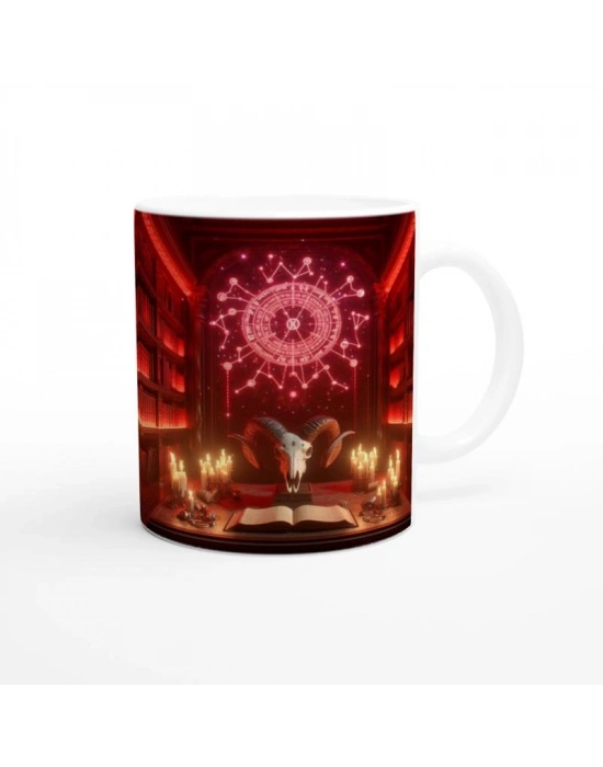 Koç Burcu Baskılı Kahve Kupası - Zodyak Kütüpanesi Vs1