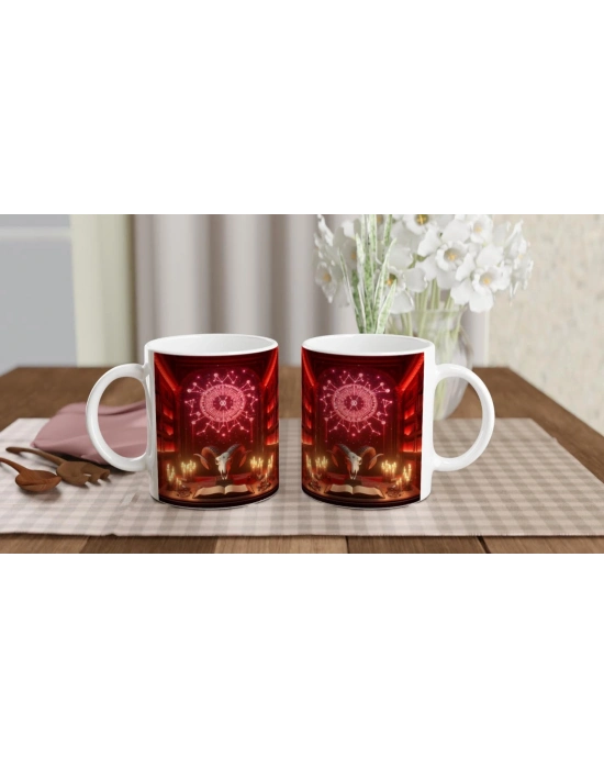 Koç Burcu Baskılı Kahve Kupası - Zodyak Kütüpanesi Vs1