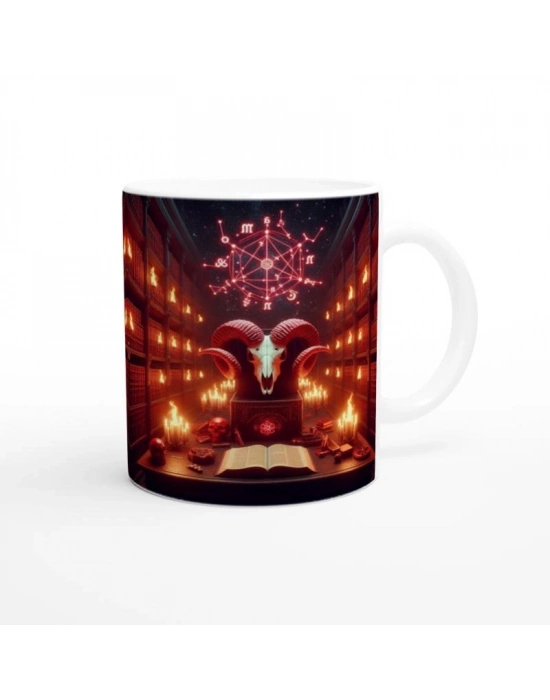 Koç Burcu Baskılı Kahve Kupası - Zodyak Kütüpanesi Vs3