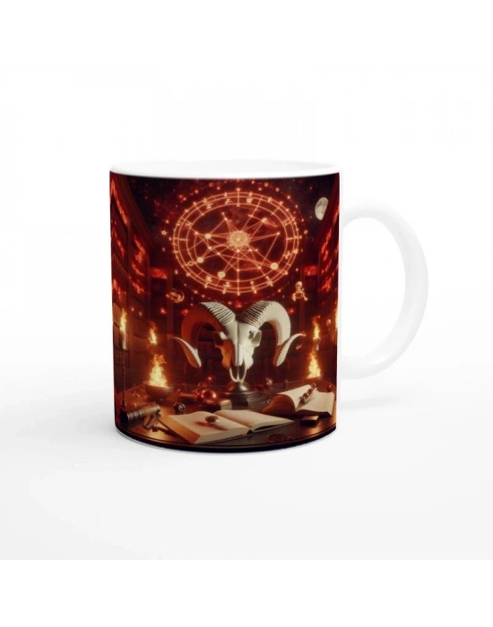 Koç Burcu Baskılı Kahve Kupası - Zodyak Kütüpanesi Vs4