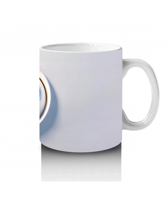 Koca Gözlü Sevimli Karakter Çatlak Desenli Kupa – Baskılı Kupa Bardak