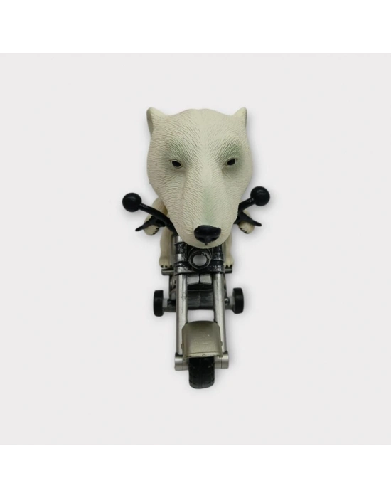 Koca Kafalı Sürücü Hayvan Figür - Beyaz Ayı