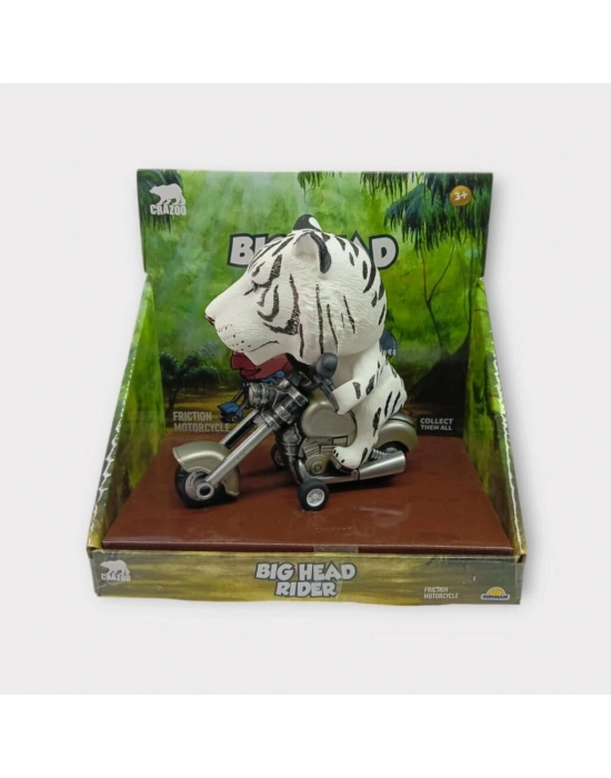 Koca Kafalı Sürücü Hayvan Figür - Kaplan