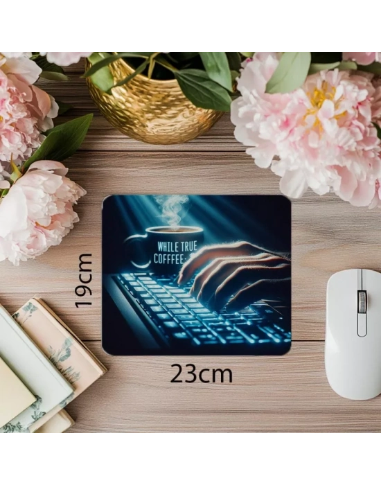 Kod + Mizah Sevenlere Özel Mouse Pad - 19x23 cm 2 mm Dikdörtgen İthal Baskılı Mouse Pad