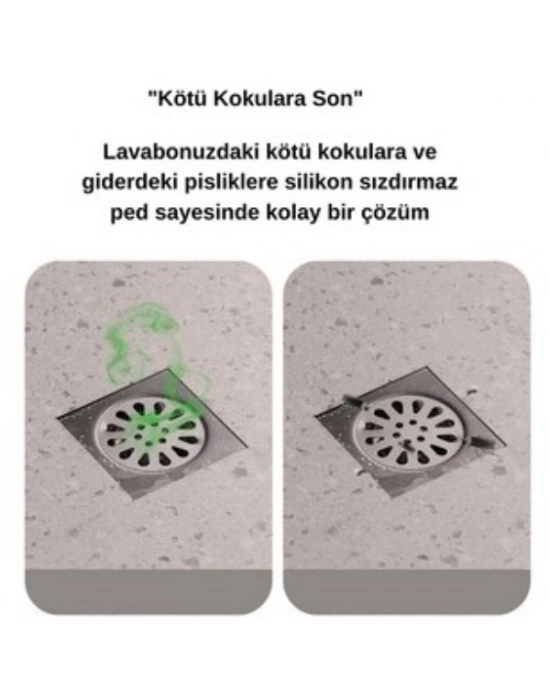 Koku Önleyici Silikon Gider Kapağı