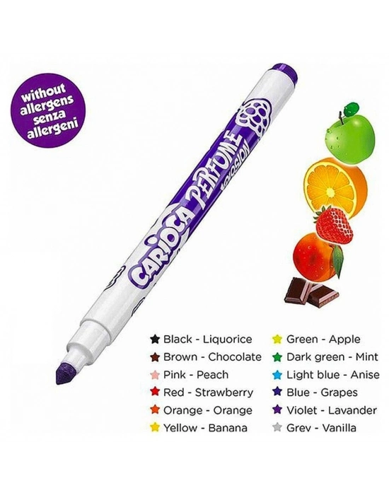 Kokulu Keçeli Boya Kalemi 12li