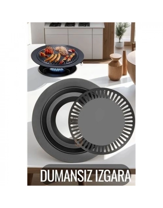 Kokusuz Dumansız Izgara Su Hazneli Ocak Üstü Grill