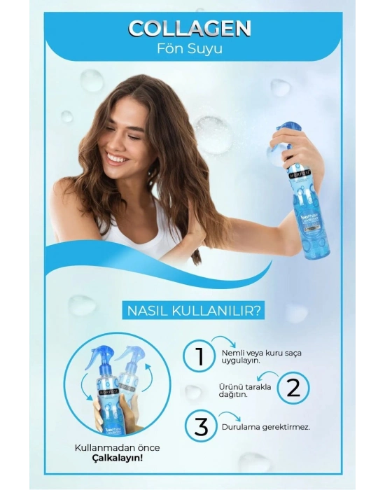 Kolajen Çift Fazlı Kondisyoner Fön Suyu 400 ML - mrfs