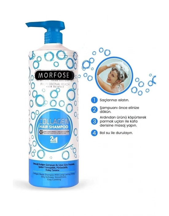 Kolajen Şampuan 1000 ML - Zayıf ve Zarar Görmüş Saçlar