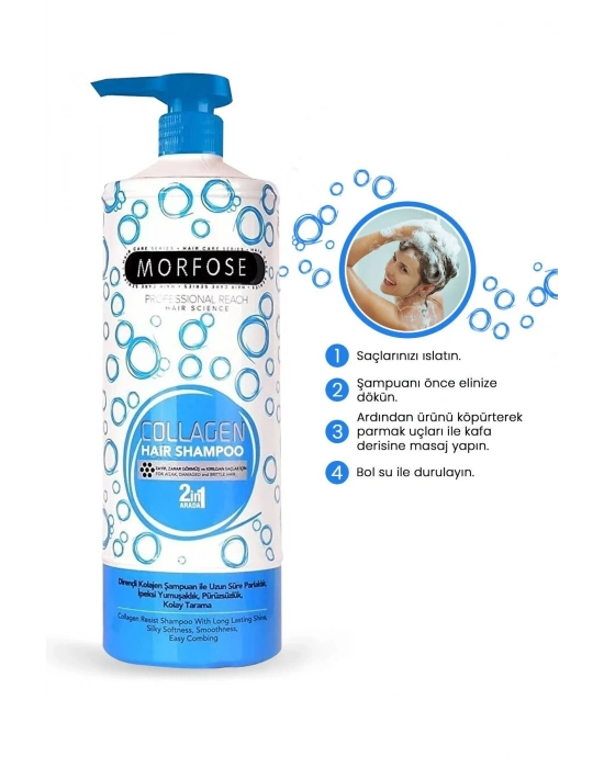 Kolajen Şampuan 1000 ML - Zayıf ve Zarar Görmüş Saçlar