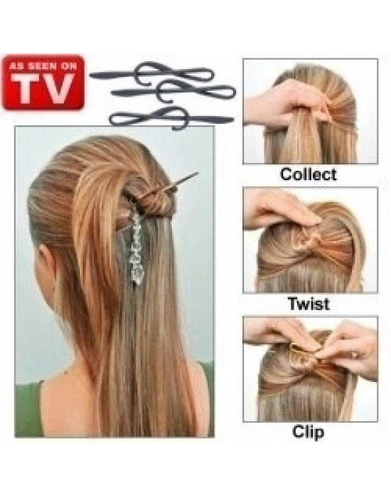 ®  Kolay Saç Toplama Örgü Yapma Tokası Saç Şekillendirme Seti