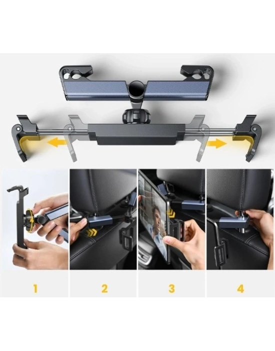 Koltuk Arkası Ayarlanabilir Tablet Telefon Tutucu CM-115