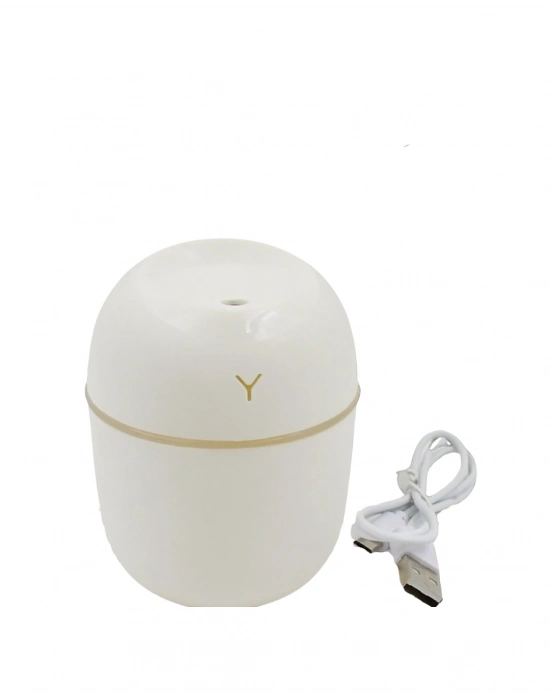 Kompakt Mini Hava Nemlendirici 5 Esans Hediyeli LED Işıklı USB Aromaterapi Cihazı