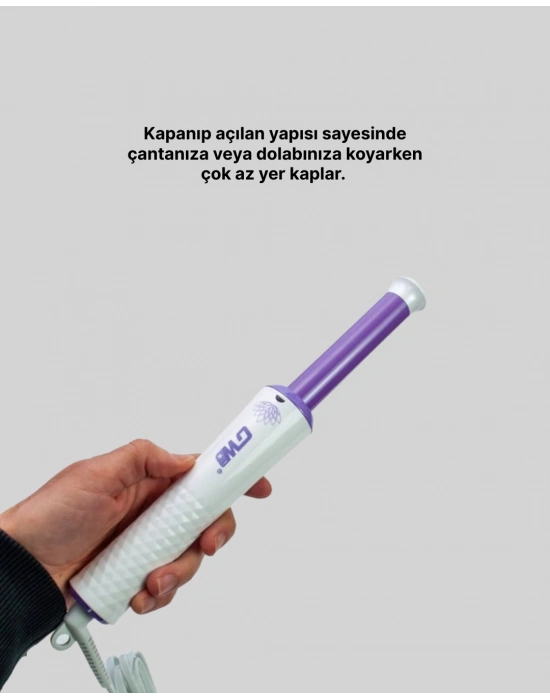 ® Kompakt Seyahat Tipi Saç Maşası – Parlak ve Sağlıklı Bukleler