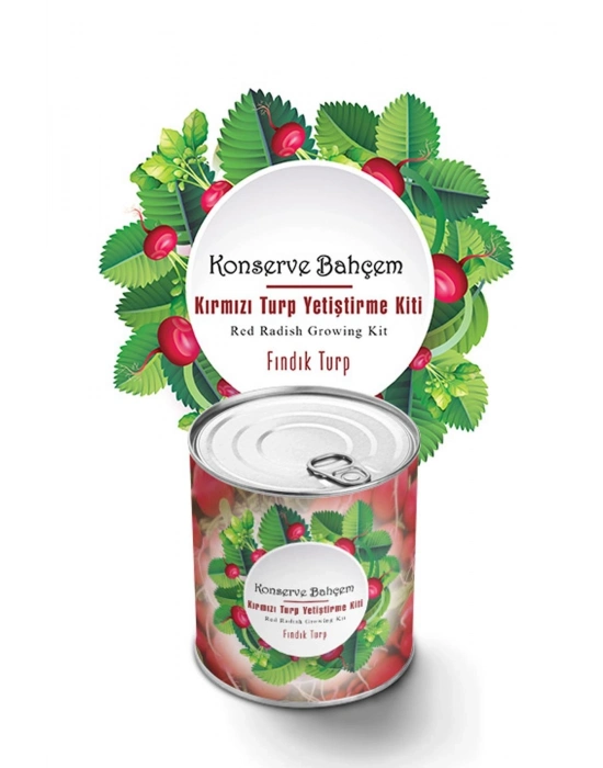 ®  Konserve Bahçem Evde Konservede Fındık Turp Yetiştirme Kiti
