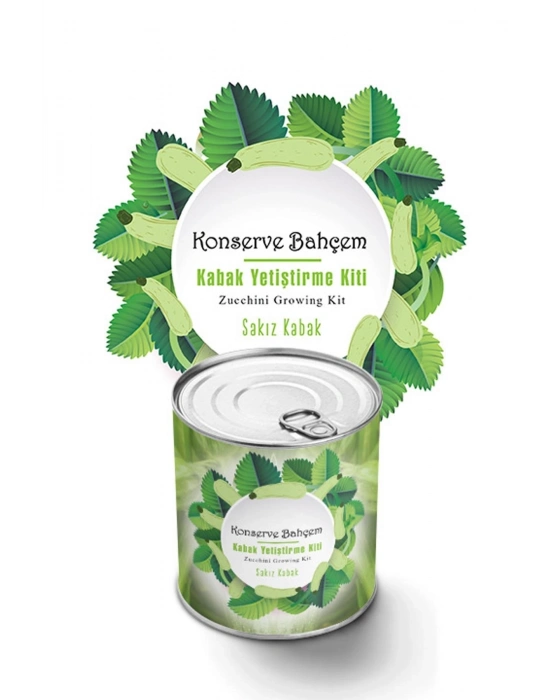 ®  Konserve Bahçem Evde Konservede Sakız Kabak Yetiştirme Kiti