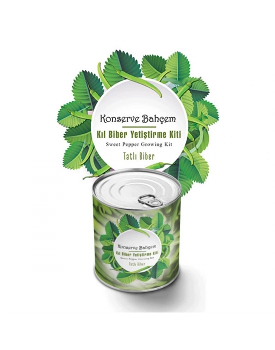 Konserve Bahçem Evde Konservede Tatlı Sivri Biber Yetiştirme Kiti