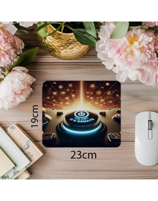 Kontrol Sende Temalı Parlak Mouse Pad - 19x23 cm 2 mm Dikdörtgen İthal Baskılı Mouse Pad