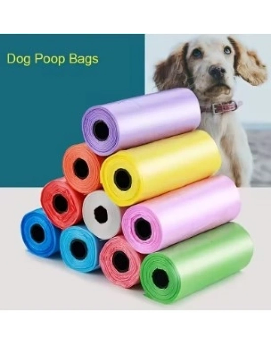 ® Köpek Dışkı Poşeti 4lü Düz Renk Set