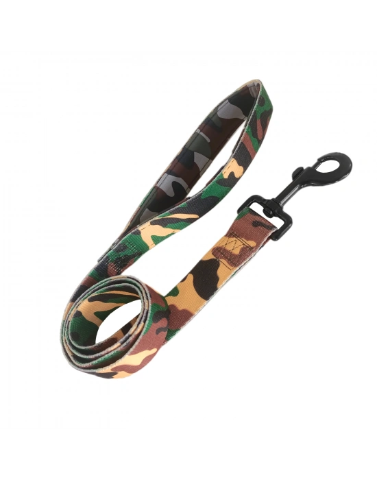 Köpek Göğüs Tasma Seti Dokuma 3 cm*70-90 cm Kamuflaj