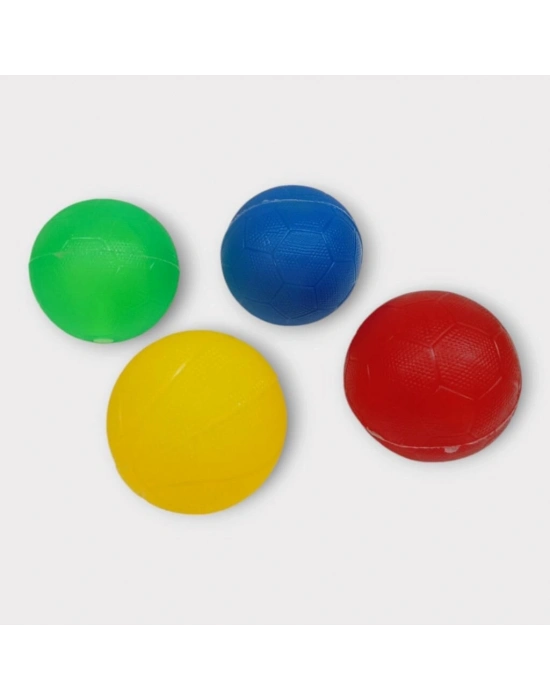 Köpek Oyuncağı - Plastik Düdüklü Top - 4 lü Set